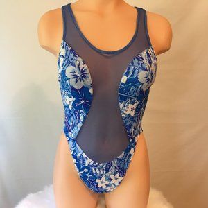 Venus sporty, size P, slimming one piece with mesh insert.